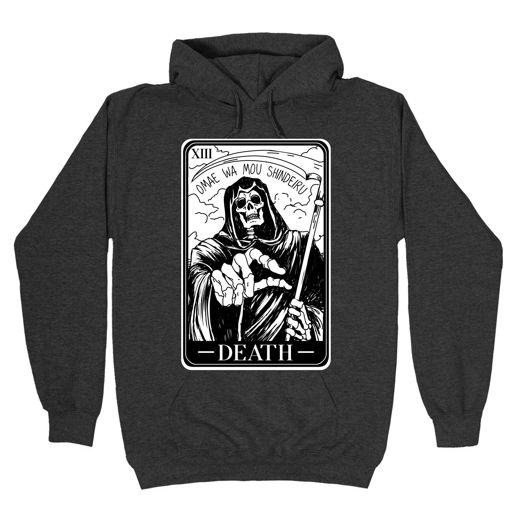 Omae Wa Mou Shindeiru Death Tarot Card Hoodie